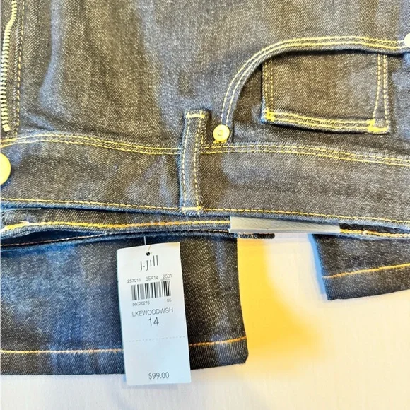 J.Jill NWT Dark Blue Denim Jeans - Picture 6 of 7